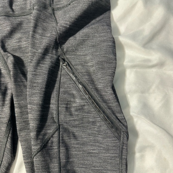 Lululemon Rain-On Train-On Tights 28” (Flawed, See Photos) Grey Size 6 - Picture 5 of 11